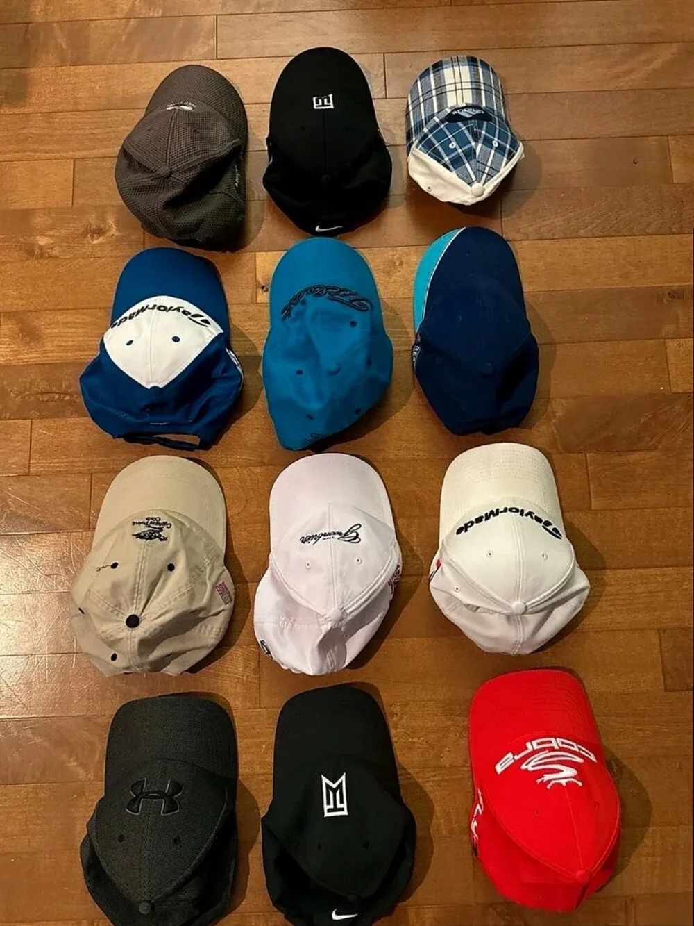 Cobra, Nike, Adidas Golf baseball hat bundle of 13 hats